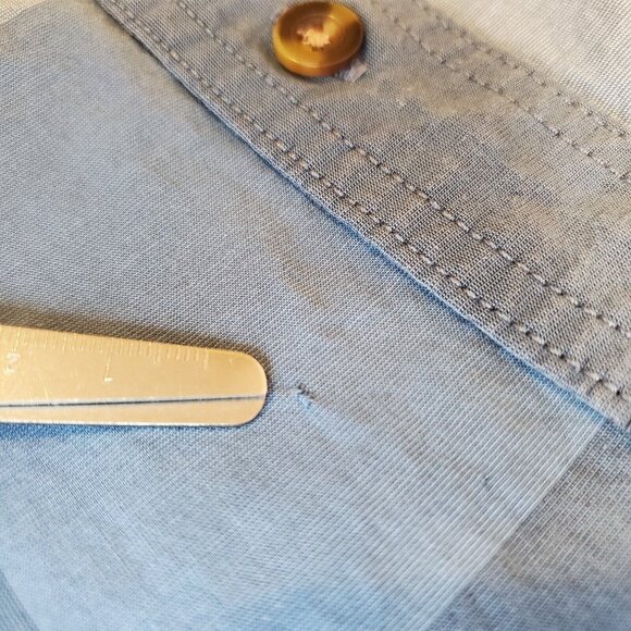 Carhartt Mens Shirt Size L Relaxed Fit Rugged Flex Blue Gray Plaid Utility Work - Picture 5 of 11